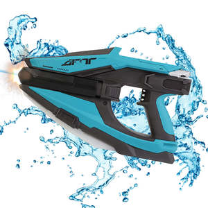 Pistolet à eau électrique à impulsions avec lumière de flamme, tir continu, puissant, jouets pour enfants, jeux de plage d'été - Product Image 6