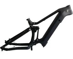 トップ火災enduroフルサスペンション電動自転車フレームセット設計bafang M600 FM-MD17 mtb電動自転車フレーム