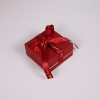 Caja de Joyería SUNNY PACK con Lazo Rojo Intenso, Bolsa de Terciopelo, Bolsa de Regalo de Papel, Caja de Empaque para Anillos, Aretes y Collares, Venta al Por Mayor
