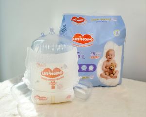 Pañales de entrenamiento desechables OEM para bebés, con absorción suave y transpirable, prevención de fugas 3D, inserto biodegradable, pañal para bebé - Product Image 3