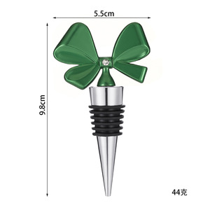 Bouchons de bouteille de vin en métal avec design de fermeture à rainures en vert, rouge, or, argent - Product Image 6