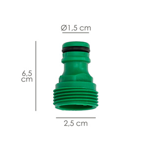 อะแดปเตอร์ข้อต่อสายยางพลาสติกขนาด 3/4 นิ้ว แบบแพ็คพลาสติก - Product Image 2