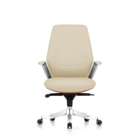 Chaise de bureau ergonomique à dossier haut en cuir PU, appui-tête réglable, base en métal brillant, 3 couleurs