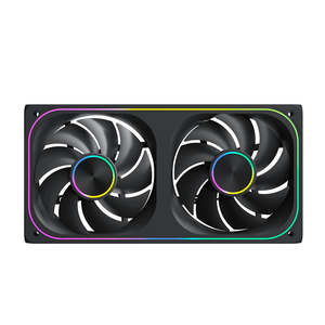 Ventilateurs ARGB intégrés AntarcChill Wholesale 240 mm, connectables en série, 2 ventilateurs PWM 120 mm pour le refroidissement du boîtier PC - Product Image 5