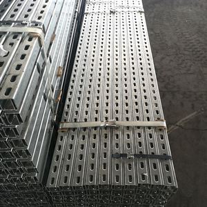 Heavy-Duty ASTM Standard Hot Dip Galvanized Steel C Channel Slotted Channel Welding Bending Punching Cutting Services - Product Image 1