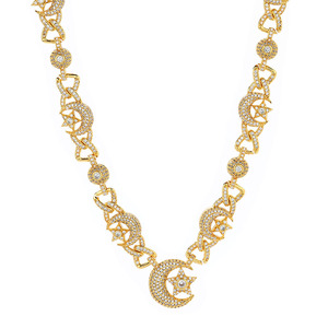 925 Sterling Silver Moissanite Star and Moon Pendant Necklace <b>Iced</b> <b>Out</b> Hip Hop VVS Bling GRA Pass Diamond Tester Jewelry - Product Image 6