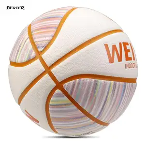 顶级供应商批发价格尺寸7游戏篮球PU材料耐磨成人球学校游戏训练篮球