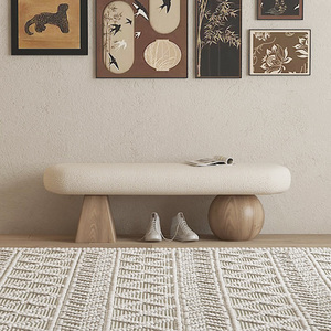 Taburete moderno de estilo nórdico <span class=keywords><strong>para</strong></span> puerta de entrada del hogar, taburete <span class=keywords><strong>para</strong></span> cambiar zapatos, extremo de cama portátil, Banco de montaje <span class=keywords><strong>para</strong></span> dormitorio, apartamento, sala de estar - Product Image 4