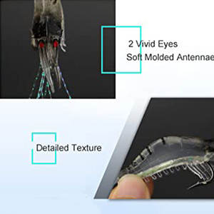 TOPIND <span class=keywords><strong>Leurre</strong></span> <span class=keywords><strong>de</strong></span> pêche aux crevettes en plastique souple et lumineux, livraison rapide, prix d'usine - Product Image 6