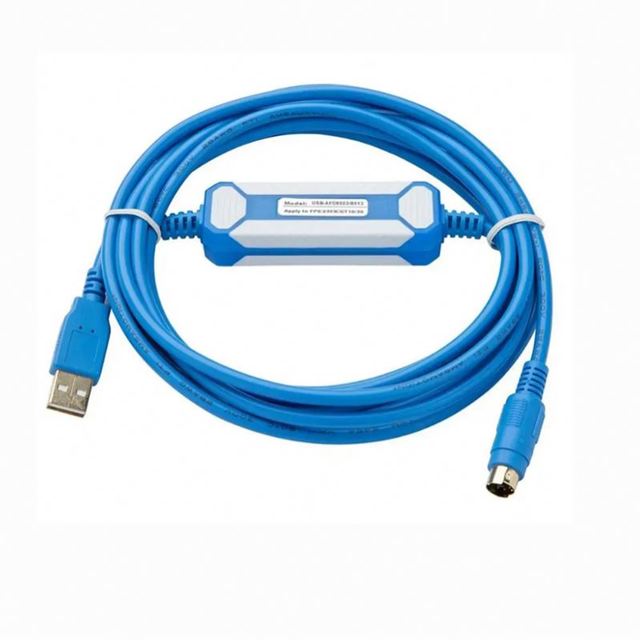 TEBAK Download Cable USB-SC09+ Built-in Isolation Chip Programming Cable Suitable Mitsubishi FX&A Series PLC Download Cable