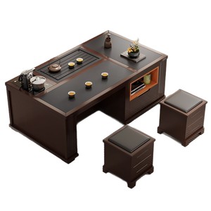 Kung Fu Tea <b>Table</b> Living Room Home Tea Set With Storage Square Artificial Board Coffee <b>Table</b> - Product Image 5