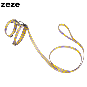 สายจูงสัตว์เลี้ยง <span class=keywords><strong>Zeze</strong></span>, สายจูงแมว, ชุดสายรัดและสายจูงแมวแบบปรับได้, สายรัดสัตว์เลี้ยงที่ระบายอากาศได้ดีและทนทานสำหรับแมวขนาดเล็กถึงขนาดกลาง - Product Image 4