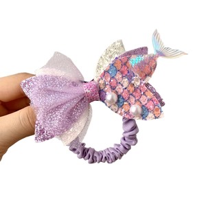 Accessoires <span class=keywords><strong>pour</strong></span> cheveux d'<span class=keywords><strong>enfants</strong></span> : Anneau de cheveux Princesse, Cordon à cheveux coloré à paillettes en queue de poisson, Mignon <span class=keywords><strong>pour</strong></span> petites filles, <span class=keywords><strong>pour</strong></span> <span class=keywords><strong>coiffure</strong></span> chignon - Product Image 5