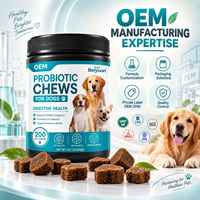 Friandises à mâcher molles multi-souches probiotiques pour chiens : Santé digestive, équilibre intestinal, soutien immunitaire, nutrition aux fibres de citrouille – Fabrication OEM