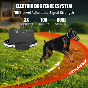 Precio de fábrica subterránea cerca del perro con collares eléctricos ocultos perro esgrima sistema inalámbrico - Product Image 2