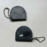 Mini coupe-boîte rétractable couteau utilitaire avec trou de porte-clés mignon ouvre-boîte de sécurité pour enveloppes boîte paquet en carton