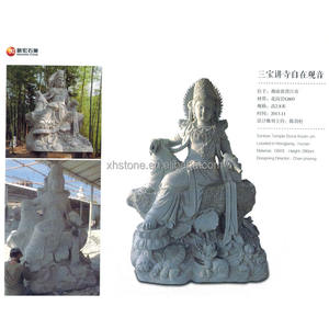Venta al por mayor Zen Garden Budista Ornamento Piedra tallada Gran Buda Guanyin y Kuan Yin Estatuas - Product Image 6