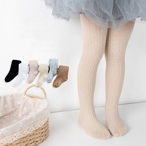 Leggings per bambini di alta qualità primavera autunno solido 3-8 anni collant personalizzato per bambini cotone traspirante collant per ragazze all'ingrosso - Product Image 3