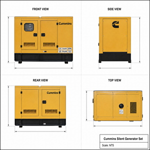 เครื่องกำเนิดไฟฟ้าดีเซล EPA EAC CE US ยี่ห้อ Cummins Perkins Weichai FAW Ricardo 200kw 300 Kva 400kva 300kw ราคาเครื่องกำเนิดไฟฟ้าดีเซล - Product Image 3