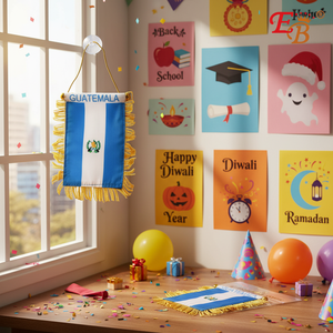 Mini <b>Banner</b> 4.5\"X5.5\" Guatemala 1200pcs Set 100DZ/CS Back School Graduation Diwali Christmas Halloween New Year Easter Ramadan - Product Image 5