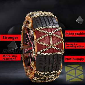 Chaînes à neige et à glace en acier pour pneus de voiture et camion, 2/3/4x roues, antidérapantes, pour conduite sécurisée sur glace, neige et boue - Product Image 1