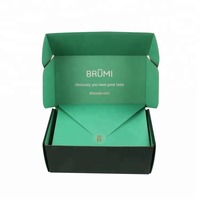 Caja de envío de joyería personalizada de doble cara, fácil de rasgar, corrugado de 3 capas con impresión en color y grabado para crema facial