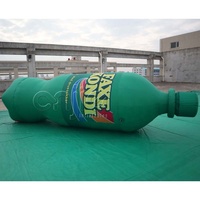Répliques géantes gonflables personnalisées de bouteilles d'eau et de boissons