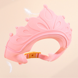 Bonnet de <span class=keywords><strong>douche</strong></span> imperméable, protection pour le lavage des cheveux, produits de sécurité pour le bain, chapeau à visière souple, forme de couronne réglable, bonnet de bain pour shampooing - Product Image 3