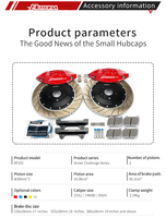 Kit de freinage haute performance à 6 pistons forgés de haute précision, couleur personnalisée, tuning de course haute performance pour Audi BMW Benz Porsche Tesla
