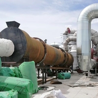 Máquina secadora de tambor rotatorio industrial de alta capacidad para motor de componente de núcleo de lodo de piedra caliza de aserrín de arena