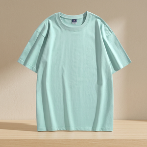 T-shirts pour hommes été 2021, 100% coton, col en V, coupe classique, style hip hop, logo sur le devant, séchage rapide, respirant - Product Image 2