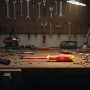 <b>Screwdriver</b> 091 DPHB Red Handle With Yellow Accents For <b>Precision</b> Use - Product Image 3