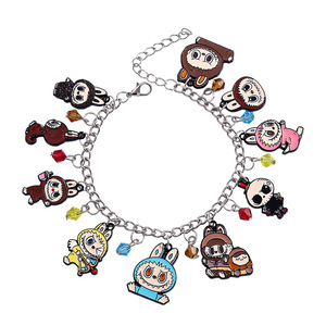 Cartoon Anime Vivid <b>Charm</b> Bracelet Fashionable Zinc Alloy Pendant <b>Bangle</b> Accessory Trendy Gift Idea For Daily Wear - Product Image 6
