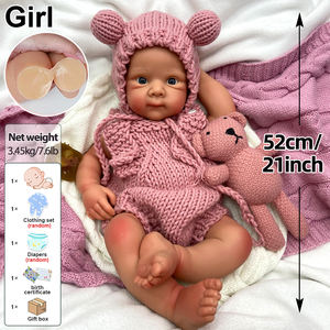 <span class=keywords><strong>Muñeca</strong></span> Reborn de Silicona Betty de 21 Pulgadas, Ojos Azules Grandes, Juguete para Niños, <span class=keywords><strong>Muñeca</strong></span> Recién Nacida Artificial con Pintura - Product Image 4