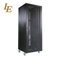 EIA ANS RS-310-D 19 inci IEC297-2 standar 42U rak Server berlubang rak berdiri lemari terbuka ganda