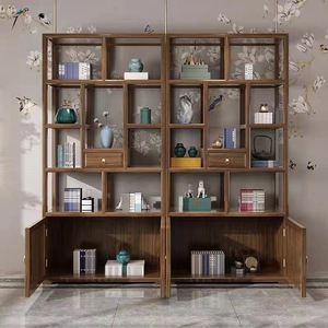 ใหม่ตู้โชว์ ELM แบบทึบทำจากทองเหลืองแบบโบราณของจีนชั้นวางเครื่องประดับขนาดเล็ก - Product Image 3