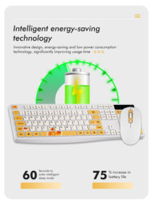 Nouveauté : <span class=keywords><strong>Clavier</strong></span> sans fil 2,4 G à membrane, motif chat mignon, pour ordinateur portable, avec <span class=keywords><strong>souris</strong></span> sans fil - Product Image 6