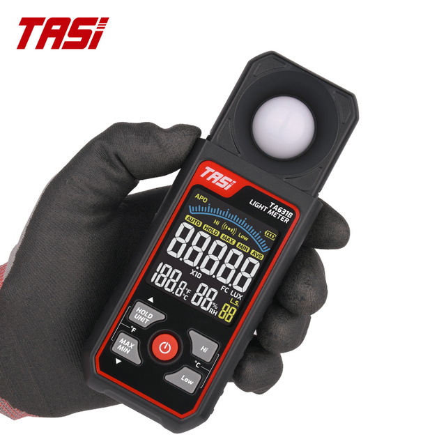 TASI TA631B High-Precision Digital Lux Meter High Accuracy 999999 Max Display Data Hold Light Intensity Measurement Equipment 1