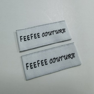 Grs dệt thương hiệu quần áo tên nhãn Logo tùy chỉnh cấp giấy chứng nhận Đen nhãn may Giày Logo thẻ cho giày - Product Image 4