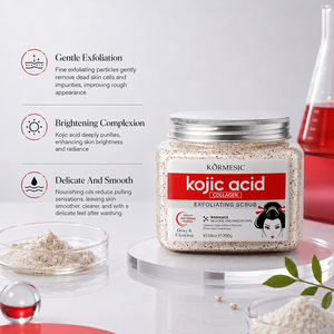 Gel exfoliant visage et corps KORMESIC Private Label 250g à l'acide kojique et au collagène, lissant, éclaircissant, hydratant - Product Image 3