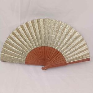 Ventilador de mano plegable decorativo Bling Festival 23cm personalizado hierro madera y bambú portátil tallado Rave ventilador para regalos de negocios - Product Image 2