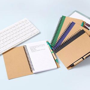 Wsy562 Double Metal Spiral Eco Book Coil With Paper Pen Recyclable Elastic Band Notebook for Promotion Gift - Product Image 4