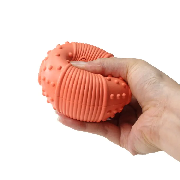 499 adedi özelleştirilebilir renkler Pet çiğnemek Toysdog gıda dağıtıcı çiğneme tedavi topu doğal kauçuk oynamak için dayanıklı dayanıklı