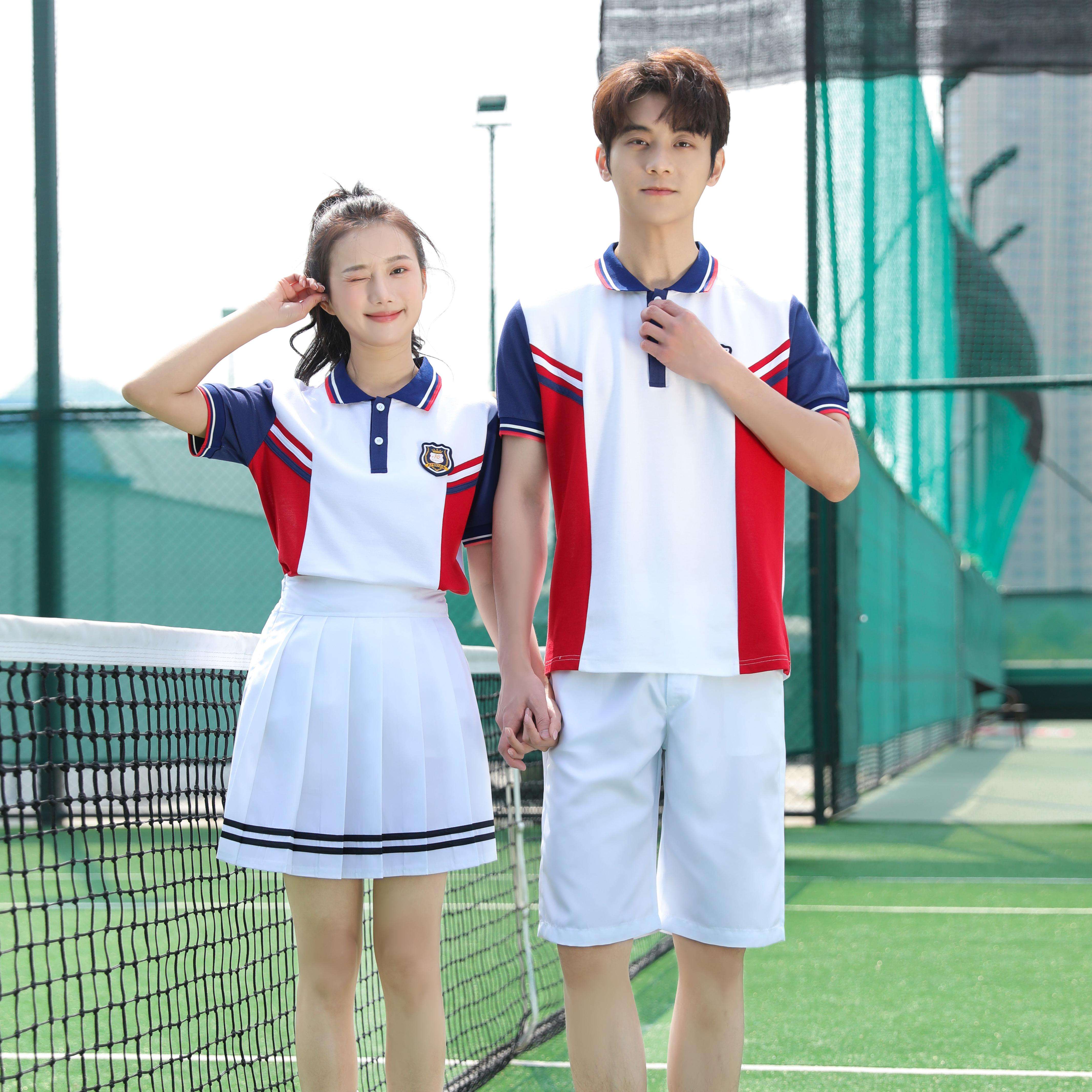 Wwhite เสื้อโปโล + กระโปรงสีขาว