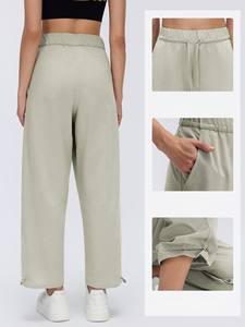 Nouveau pantalon <span class=keywords><strong>de</strong></span> jogging décontracté pour <span class=keywords><strong>femme</strong></span>, coupe courte, à cordon <span class=keywords><strong>de</strong></span> serrage, séchage rapide, respirant, idéal pour la gym, le fitness, la course et le sport – Collection Printemps-Été - Product Image 2