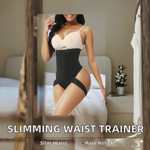 Sport Fitness Waist Trimmer Shoulder Straps Detachable High-Waisted Bodysuit Shaping <b>Slimming</b> Buttocks Revealing Shapewear - Product Image 2