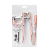 Kit d'outils d'installation pour boutons-pression à quatre griffes T3 T5 T8 – Pince manuelle à pression pour accessoires de boutons multi-usages et polyvalents DIY