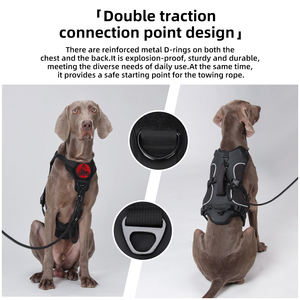 สายจูง<span class=keywords><strong>สุนัข</strong></span>แบบมีหูจับ สะท้อนแสงสำหรับใช้งานกลางแจ้ง <span class=keywords><strong>พ</strong></span>ร้อมช่องใส่ติดตั้งอุปกรณ์ระบุตำแหน่ง ไม่รั้ง ปรับได้ แบบเสื้อกั๊กยุทธวิธีสำหรับสัตว์เลี้ยง - Product Image 3