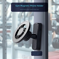 Soporte Giratorio Magnético Universal de Doble Cara, Antivibraciones, Flexible, para Gimnasio, Soporte Multifuncional para Teléfono, Compatible con