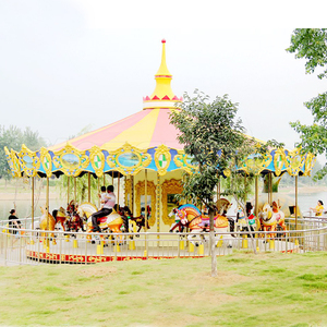 Carrusel de Gran Tamaño con Accionamiento Superior, Equipo de Diversión para Niños, Atracciones de Feria - Product Image 3